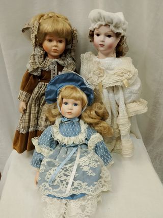 Bambole in porcellana vintage