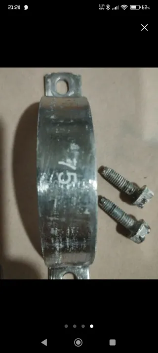 7 Abrazaderas Metálicas 75mm