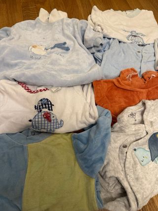 Lote pijamas bebé invierno 3 meses 62 cm
