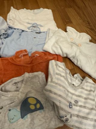 Lote pijamas bebé invierno 3 meses 62 cm