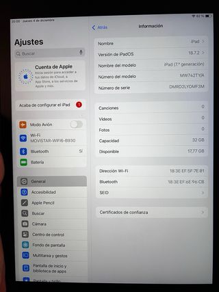 iPad 7ª Gen Space Gray 32GB