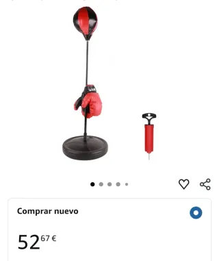 Saco de Boxeo Infantil con Guantes y Bomba