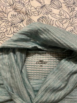 Camiseta calentita verde azulado