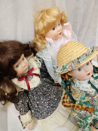Bambole in porcellana vintage