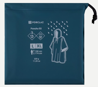 Poncho impermeable montaña Forclaz Talla S M