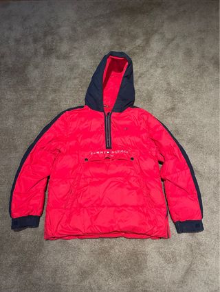 Chaqueta Tommy Hilfiger Plumas Roja y Azul