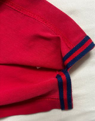 Polo Ganso Rojo Manga Corta Talla L