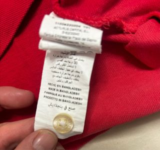 Polo Ganso Rojo Manga Corta Talla L