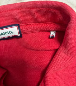 Polo Ganso Rojo Manga Corta Talla L