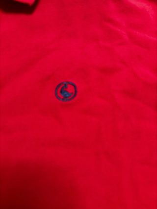 Polo Ganso Rojo Manga Corta Talla L