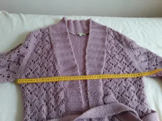 Chaqueta larga TL Tex morada talla única