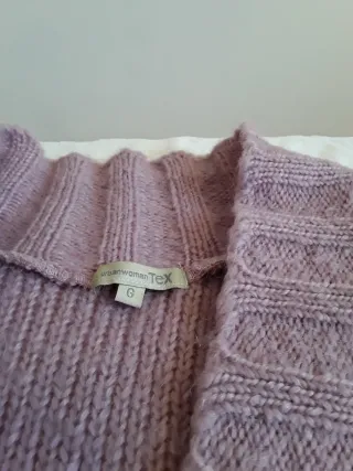 Chaqueta larga TL Tex morada talla única