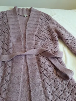 Chaqueta larga TL Tex morada talla única