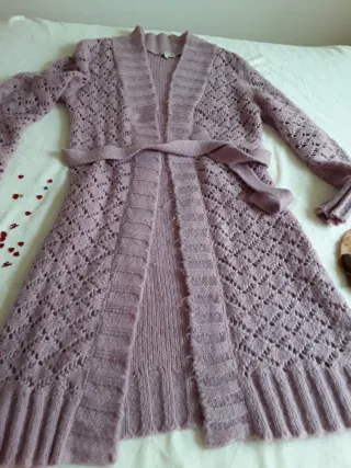 Chaqueta larga TL Tex morada talla única