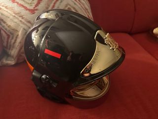 Casco Bomberos F1SF Negro Dorado