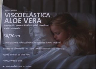 Almohada Viscoelastica Aloe Vera