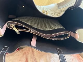 Bolso Carolina Herrera Beige y Rosa