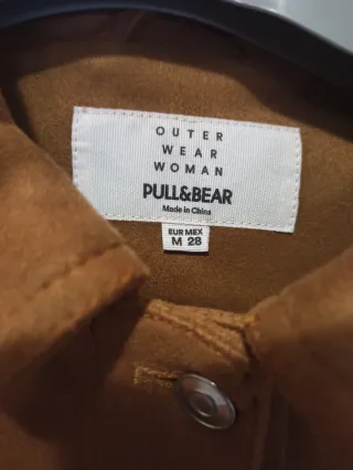 Chaqueta Pull & Bear efecto ante marrón T.M