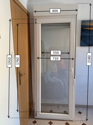 Puerta Balcón PVC Oscilobatiente