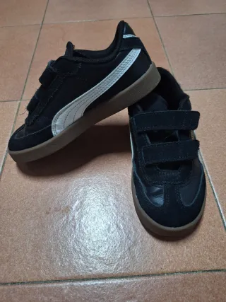 Scarpe Puma bimbo velcro nere