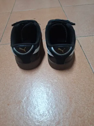 Scarpe Puma bimbo velcro nere