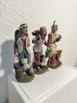 Lote 3 pastores con perros Belén