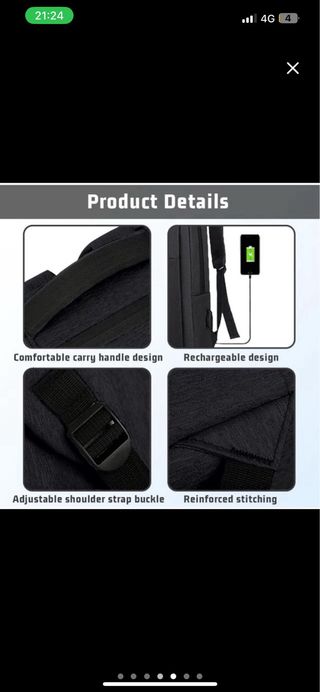 NUEVA Mochila Unisex Impermeable Portátil