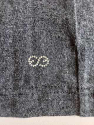 Maglione Escada con strass grigio