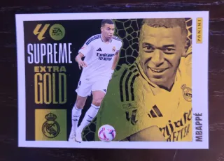 Cromo Mbappé Extra Gold Supreme La Liga Panini