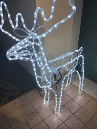 Renna Natalizia Luci Movimento