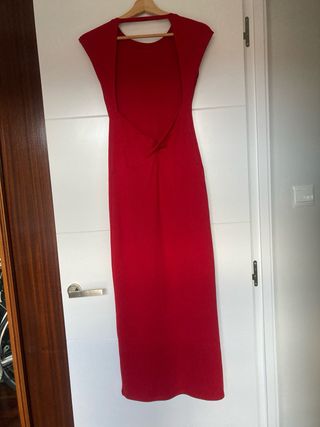 Vestido rojo espalda descubierta Talla M