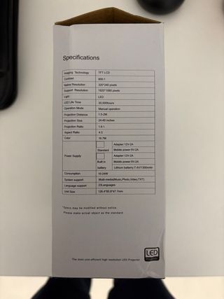 Proiettore bianco e nero