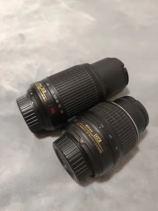 Objetivos Nikon 18-55mm y 55-200mm