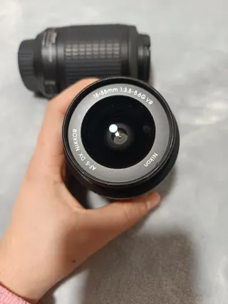 Objetivos Nikon 18-55mm y 55-200mm