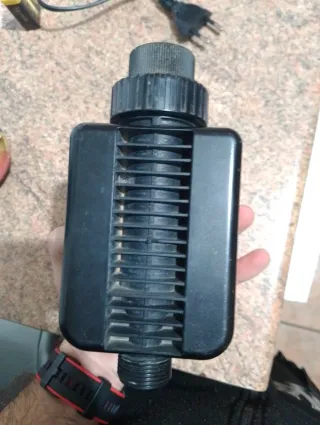 Programador de riego con botones