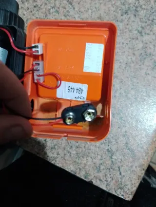 Programador de riego con botones