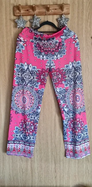 Pantalón estampado multicolor