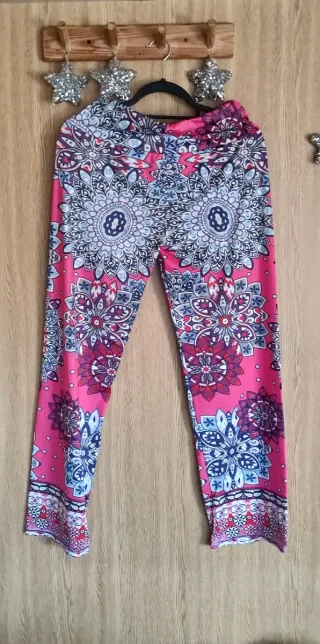 Pantalón estampado multicolor