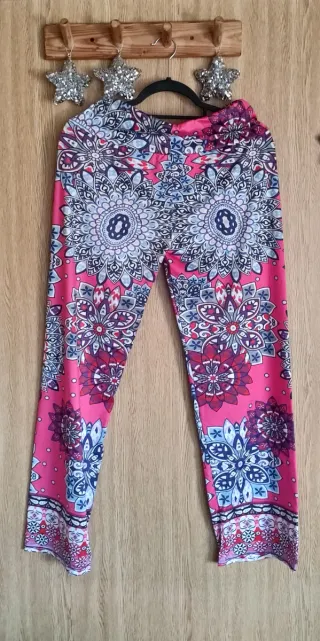 Pantalón estampado multicolor