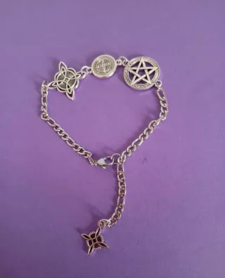 Pulsera  de eslabones triple protección