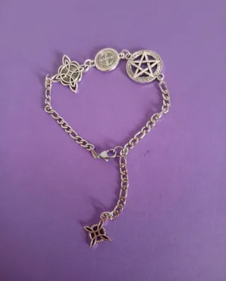 Pulsera  de eslabones triple protección