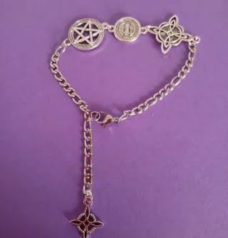 Pulsera  de eslabones triple protección