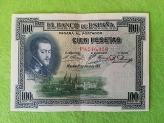 Billetes antiguos peseta Banco de España 1925 1953