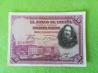 Billetes antiguos peseta Banco de España 1925 1953