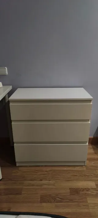 Cómoda blanca 3 cajones