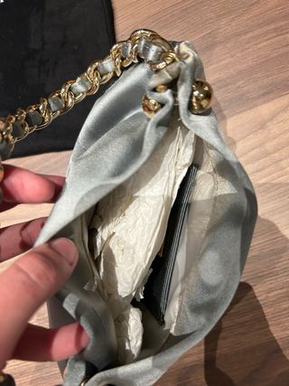 Borsa Emporio Armani donna grigio perla