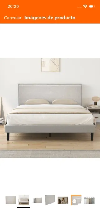 Cabecero de cama beige nuevo