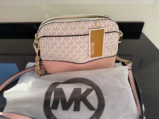 Bolso Michael Kors Beige y Rosa Original