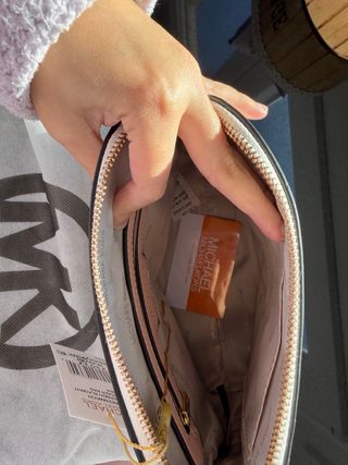 Bolso Michael Kors Beige y Rosa Original