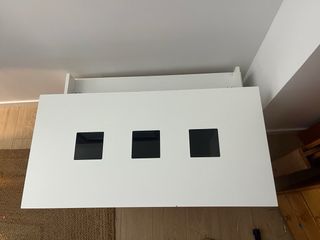 Mesa de centro elevable blanca